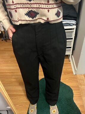 High-rise Pleated Dress Pants